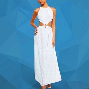 NWT Women's M Baby Blue Maxi Dress